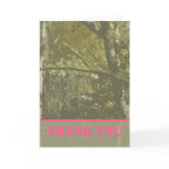 Camo & Pink Thank You Card