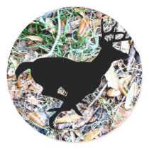 camo running buck stickers
