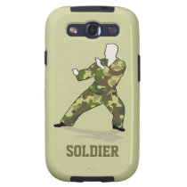 Camo Soldier Black Green Khaki Samsung Galaxy S3 Samsung Galaxy  SIII Covers at Zazzle