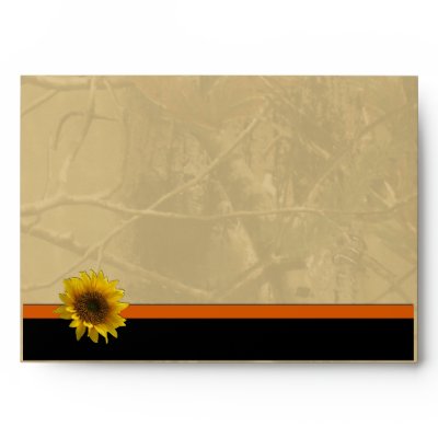 Camo &amp; Sunflower Envelopes