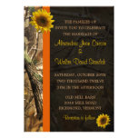 Camo & Sunflowers Custom Announcements