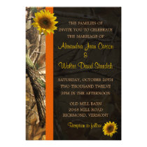 Camo & Sunflowers Custom Announcements