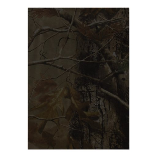 Camo & Sunflowers Custom Announcements