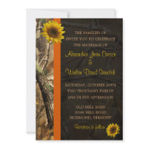 Camo & Sunflowers Custom Announcements