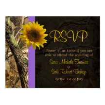 Camo & Sunflowers Post Cards