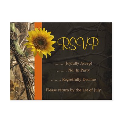 Camo &amp; Sunflowers Post Card