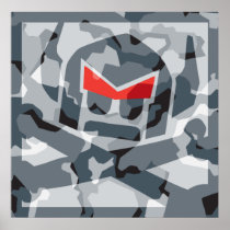 Camo Swede - grey Print