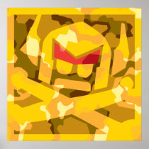 Camo Swede in gold Posters