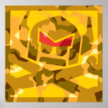 Camo Swede in gold Posters