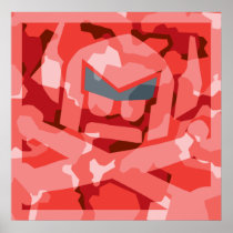 Camo Swede in red Posters