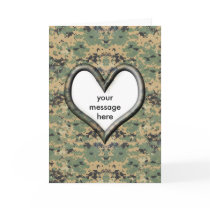 Camo Valentine Card by gravityx9 Camo Valentine Card