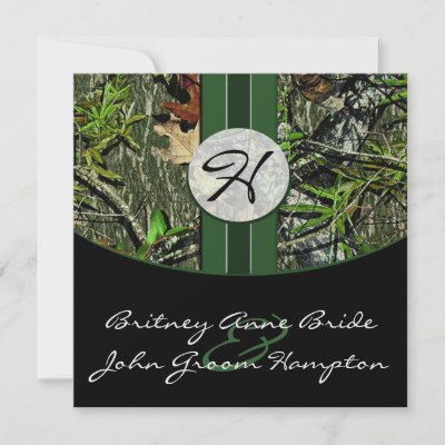 Camo Wedding Invitations by natureprints