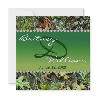 Camo Wedding Invitations