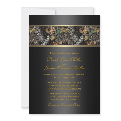 Camo Wedding Invitations