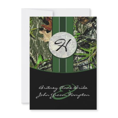Camo Wedding Invitations