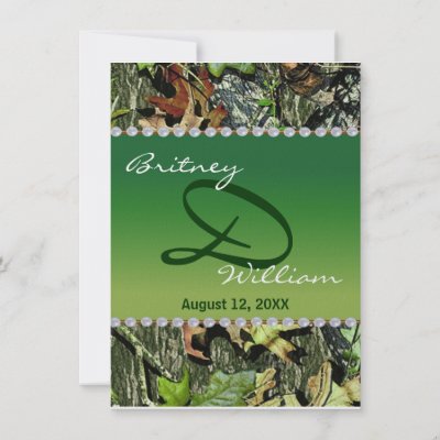 Camo Wedding Accessories on Camo Wedding Invitations From Zazzle Com