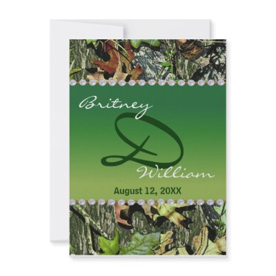 Camo Wedding Invitations
