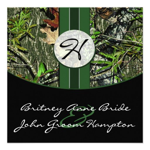 Camo Wedding Invitations