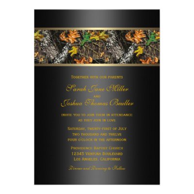 Camo Wedding Invitations