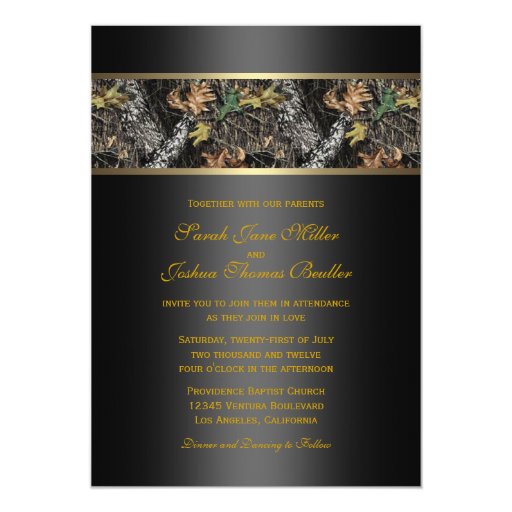 camo wedding invitations zazzle camo wedding invitations templates