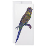 Camoflage Budgie Rack Card Template