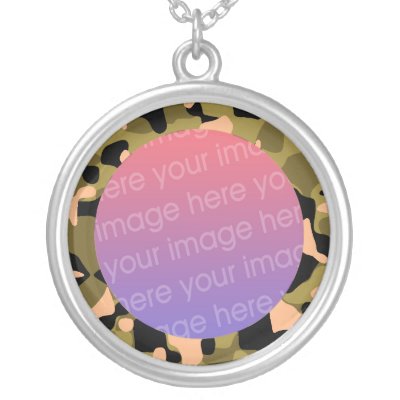 camoflauge photo frame jewelry Zazzle_necklace camoflauge photo frame jewelry Zazzle_necklace
