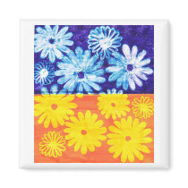 camomile refrigerator magnet