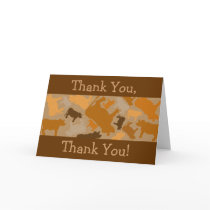 CaMOOflage Cow collage in orange Cards