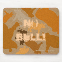 CaMOOflage Cow collage in orange Mousepad