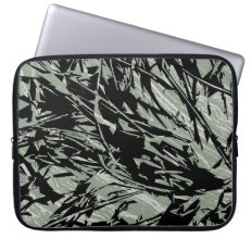 Camouflage Abstract Silhouettes Laptop Computer Sleeve