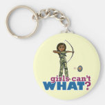 Camouflage Archery Girl - Dark Key Chain