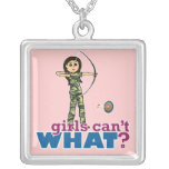 Camouflage Archery Girl - Light Custom Jewelry