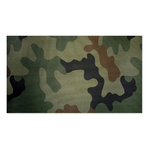 Camouflage Business Card (back side)