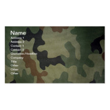 Camouflage Business Card