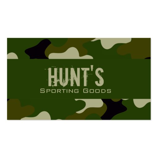 Camouflage Business Card Templates