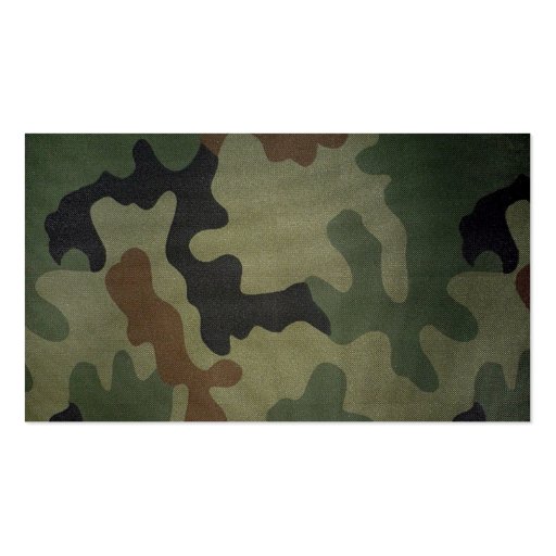 Camouflage Business Cards (front side)