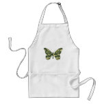 Camouflage Butterfly Silhouette aprons
