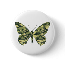 Camouflage Butterfly Silhouette buttons