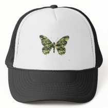 Camouflage Butterfly Silhouette Hats