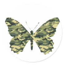 Camouflage Butterfly Silhouette stickers by evrose Camouflage Butterfly Silhouette stickers