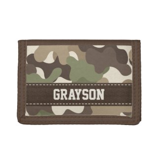 Camouflage Camo Tri-fold Wallets