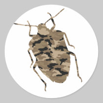 Camouflage Cockroach Silhouette stickers