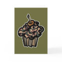camouflage cupcake cards
