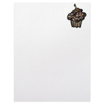 camouflage cupcake letterhead design