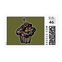 camouflage cupcake postage stamps