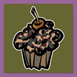 camouflage cupcake
