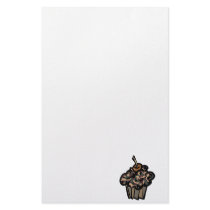 camouflage cupcake stationery