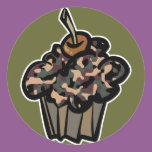 camouflage cupcake