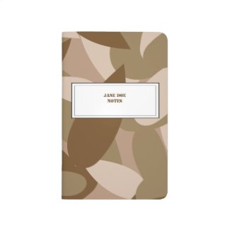 Camouflage custom name tag journal
