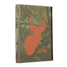 Camouflage & Deer Head iPad Folio iPad Folio Case